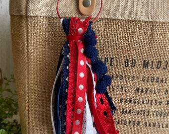 Bag tag l Purse Charm l Tassel l Backpack l Tote bag - sports team spirit mom fan high school college university game time dance cheer band