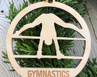 Gymnastics Tag Ornament - Uneven Bars