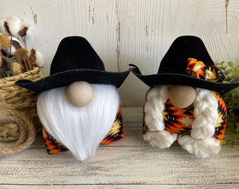 Western Cowboy Cowgirl Gnome Set of 2