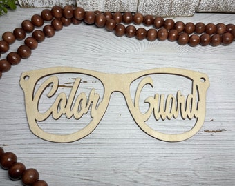 Colorguard DIY wall sign - Color Guard sunglasses marching band drum Corp winter guard