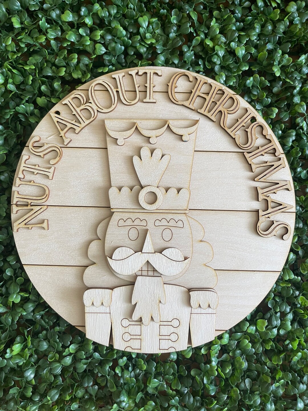 20’ Round Nuts About Christmas Sign main image 1