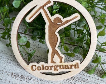 Colorguard Ornament - Female Color Guard rifle prop equipment