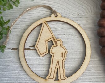 Colorguard Male Ornament - Color Guard