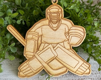 Hockey Tag Ornament - team spirit high school senior gift university club