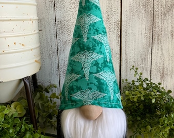 Medical themed Gnome - shelf sitter desk decor doctor dr nurse veterinarian dentist first white coat hospital surgeon