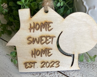 2023 Home Sweet Home Ornament - New Home Realtor Gift Real Estate favor closing new homeowner first home hostess