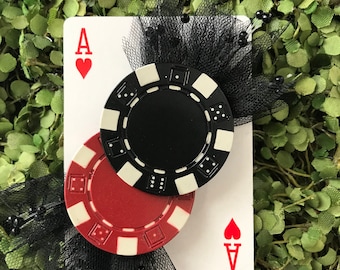 Poker Card Boutonniere - Wedding, Prom, Sweet 16, Casino Night, Poker Chip, Game Night, Special Event