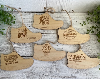 Cross Country Tag Ornament - sprint running senior gift high school university runner long distance fan team spirit favor banquet