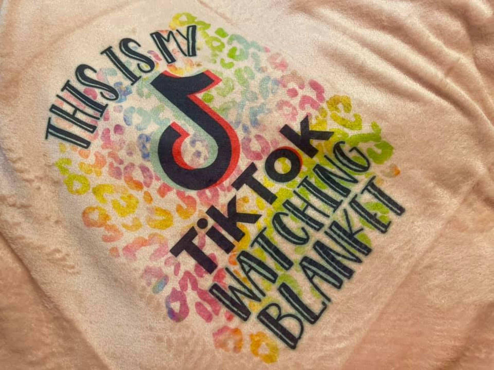 This is my Tik Tok watching Blanket Twin size Pink Etsy