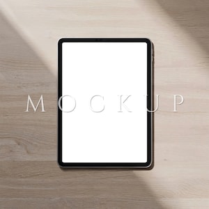 Minimalist iPad Mockup, Vertical 3:4, PSD & JPEG Files Included, Photoshop Template, 14