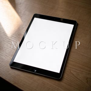iPad Tablet Mockup, Vertical 3:4, Minimalist, PSD & JPEG Files Included, Photoshop Template, 13