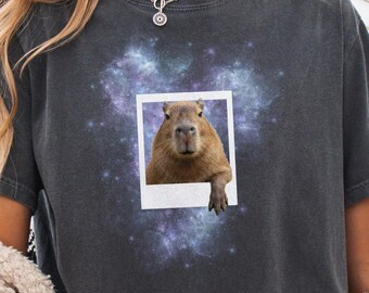 Capybara Polaroid Vintage Shirt, Capybaras Animal Lover Tee