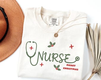 Merry Christmas Stethoscope Shirt, Nurse holidays gift