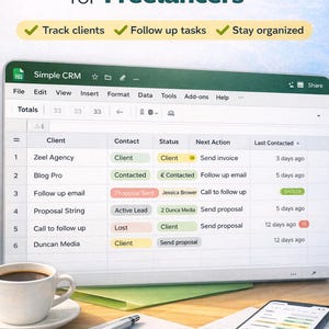 フリーランサー向けのシンプルなCRMシステム - フォローアップと取引状況を備えたクライアントトラッカー