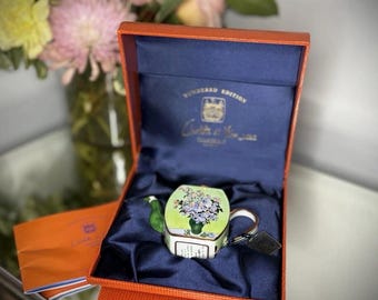 Charlotte di Vita Limited Edition Emaille Teekanne Handbemalt - Original Box C803