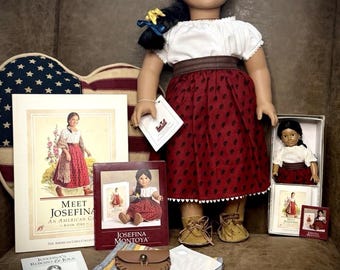 Amerikanisches Mädchen | Angenehme Co Josefina w/ Mini Doll | Nachthemd | 2 Bücher (EN/ES)
