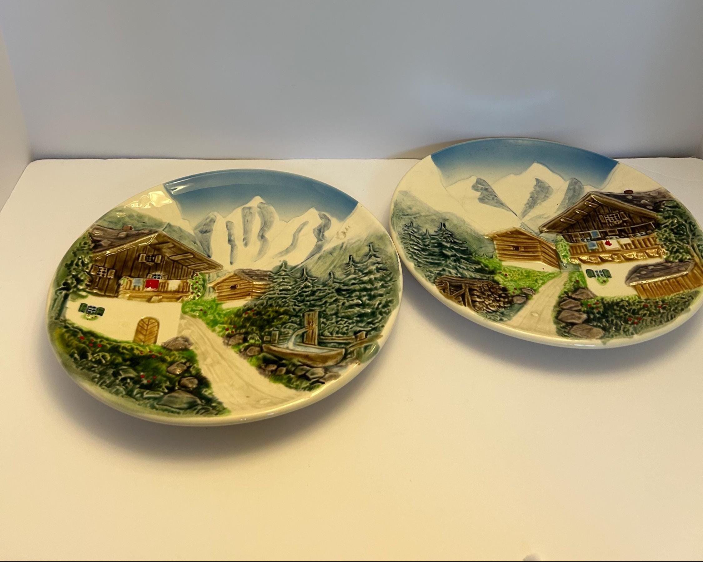 Vintage Swiss Plate - Etsy