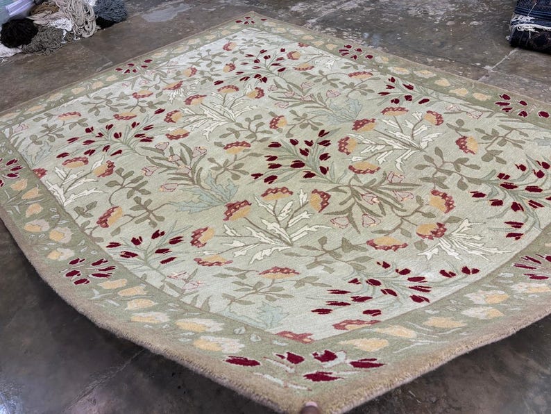 Adeline Rug PB Adeline Traditional Oriental Style Handmade Tufted 100% Woolen Area ...