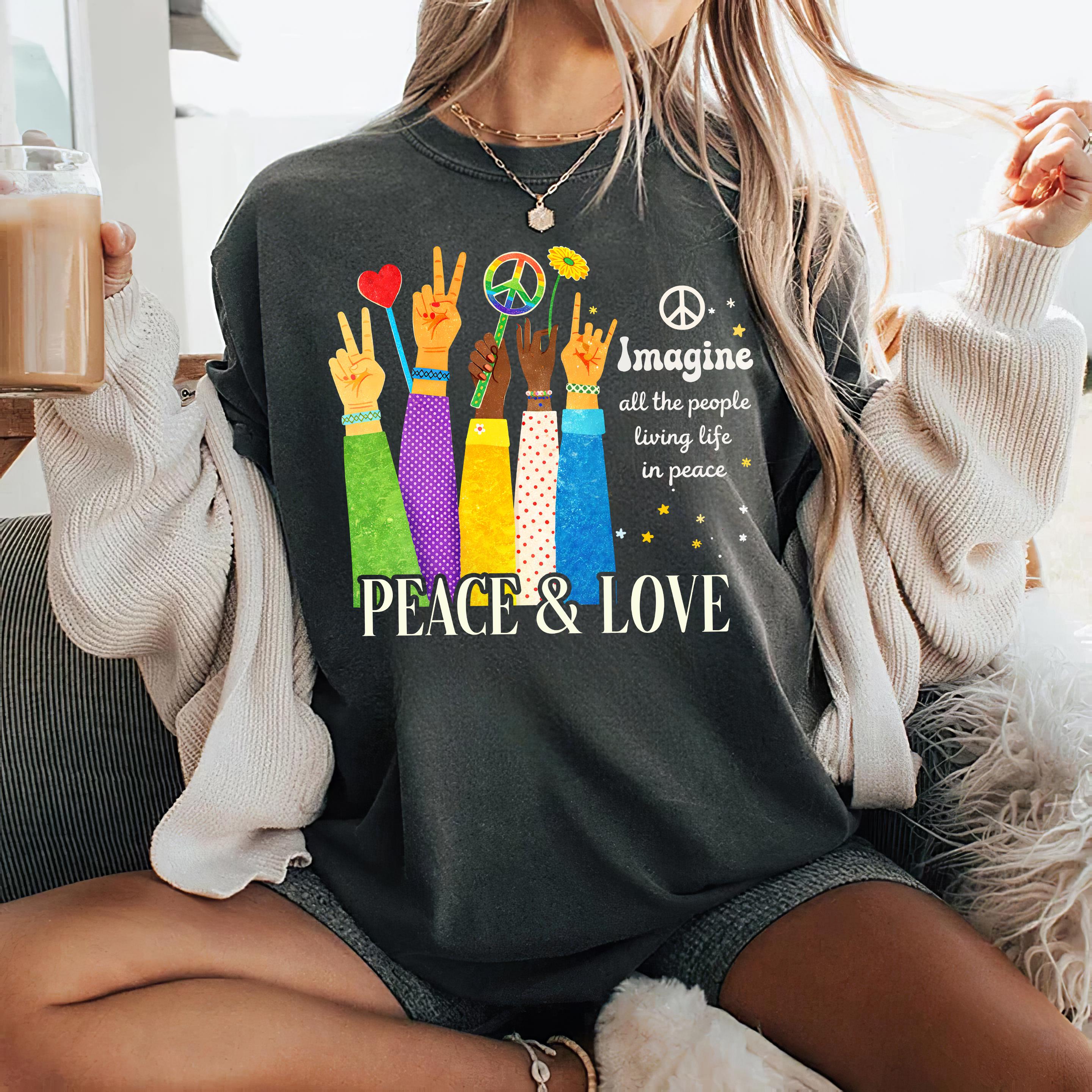 Peace sign shirt - Etsy 日本