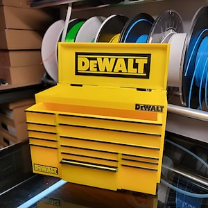 Storage Toolbox - Plastic Desk Or garage Organizer