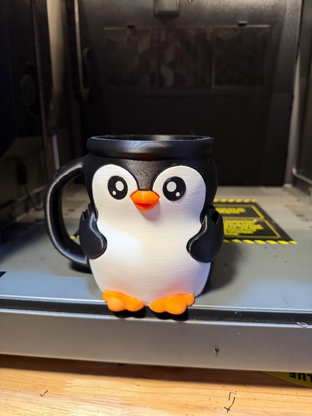 Pinguin-Eisbecher-Halter – 3D-Druck, PVC – Mit Verstecktem Fach Für Snacks – Lustige Isolierhülle Für Tiefkühl-Desserts