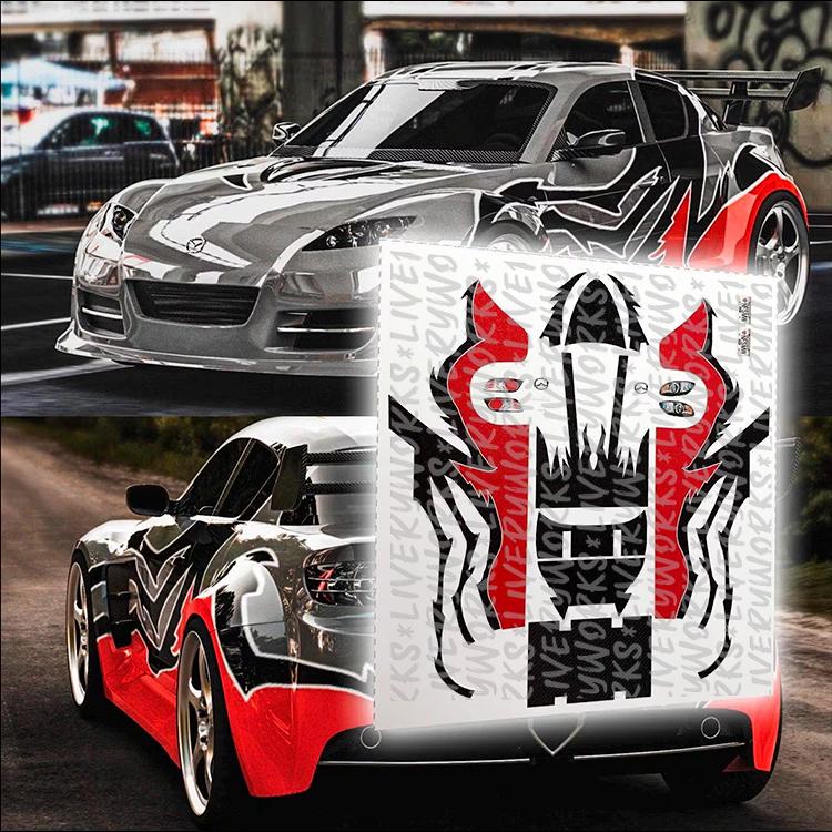 NFS MW Izzy's RX8 Waterslide Decals | Need for Speed Livery, 1/64
