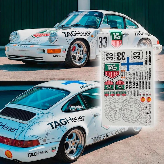 Porsche 911 Mika Häkkinen Tag Heurer | Waterslide Decals and Vinyl