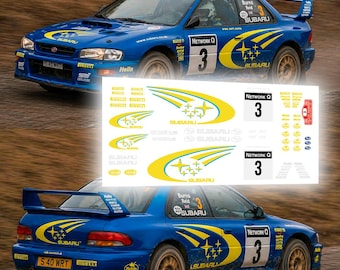 Subaru Impreza 1999 WRC | White Toner Waterslide decals and Vinyl