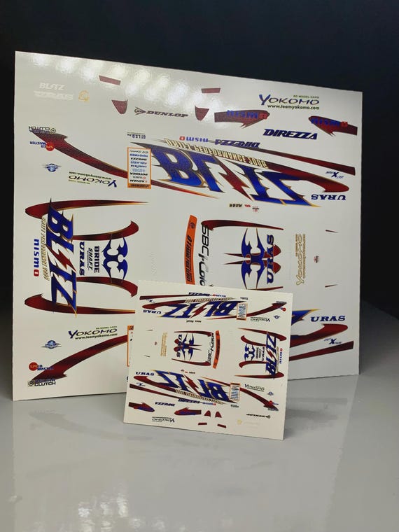 Ken Nomura's Blitz Skyline R34 Waterslide Decals | 1/64 & 1/24