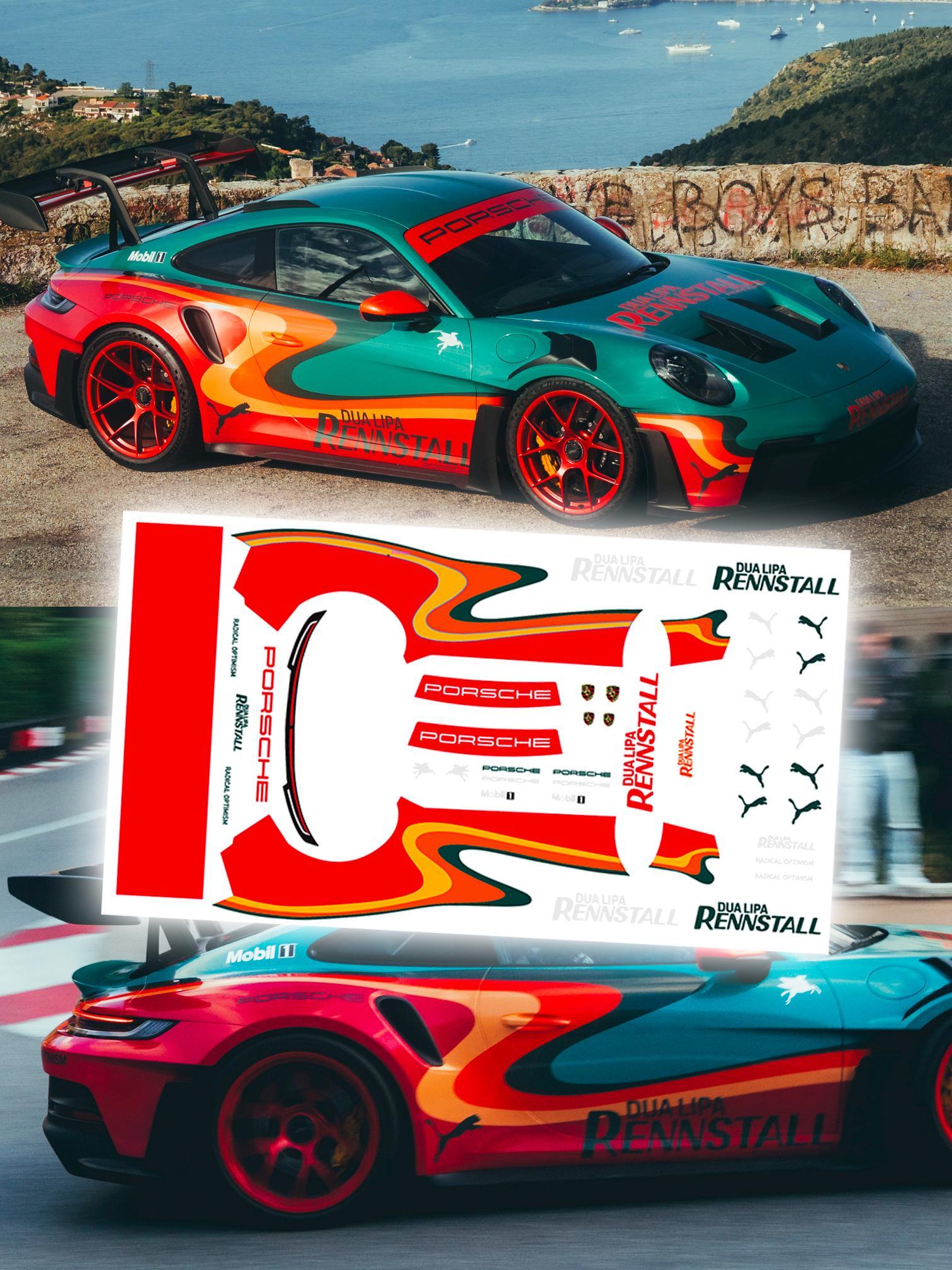 1:64 Dua Lipa's Porsche 911 GT3 RS Rennstall Waterslide Decals - Etsy