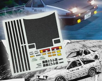 1/64 InitialD Fujiwara's Swarovski AE86 | Wasserschiebebilder für den Maßstab 1:64