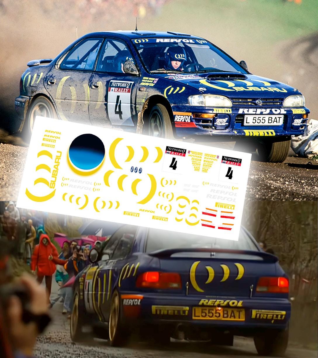 Colin Mcrae 1995 Rally Subaru Impreza | White Toner Waterslide