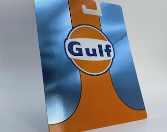 GULF Chrome Card for 1/64 models | Diecast Storage | Foil card