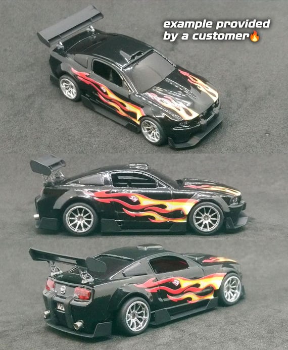 Razor Mustang Waterslide Decals | NFS Most Wanted Livery, 1:64