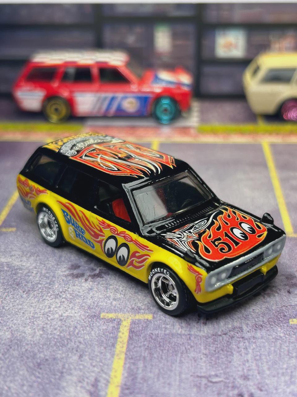 Datsun 510 Moon Japan Convention | White Toner Waterslide Decals