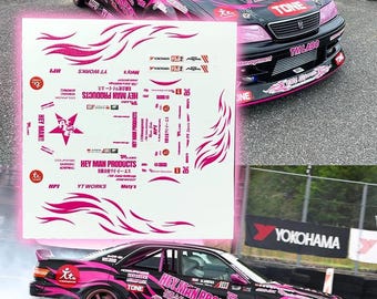 1/10 および 1/24 スケール RC ドリフト カラーリング - キット 8 