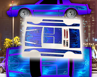 Buick GNX Lowrider Metallic Foil Decals für 1:64 HW Modell