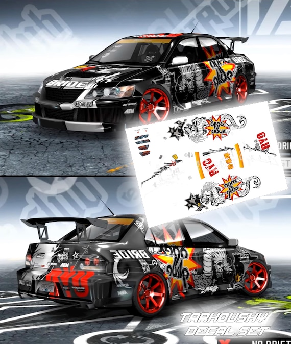 NFS Prostreet Apex Glide Lancer Evo Decals | 1/64 Scale - Etsy