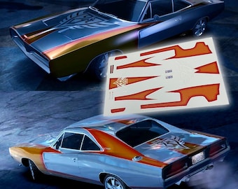 Angie's 21st Street Dodge Charger NFS Carbon Decals | 1:64 scale