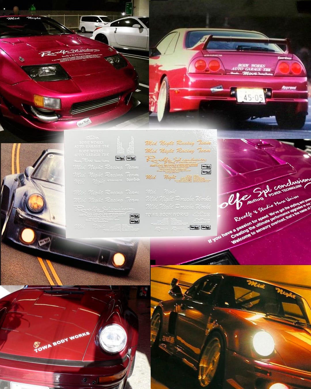 Member Decals 4 in 1 Mid Night Club Members Livery | White Toner Waterslide Decals ...