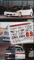 Honda Civic ef ek eg TypeR Lights and badges | White Toner Waterslide decals 1:64 for HW models product logo