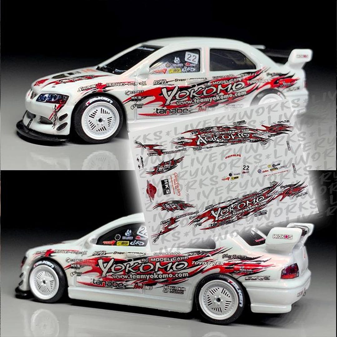ヨコモ D1GP ドリフトカラーリング | 1/64、1/24、1/10スケール用