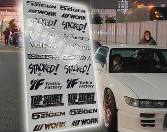 Chromed Tuners Manufacturers/Sponsors & Perfomance sets | Waterslide decals for 1/64 1/24 and 1/10 scale