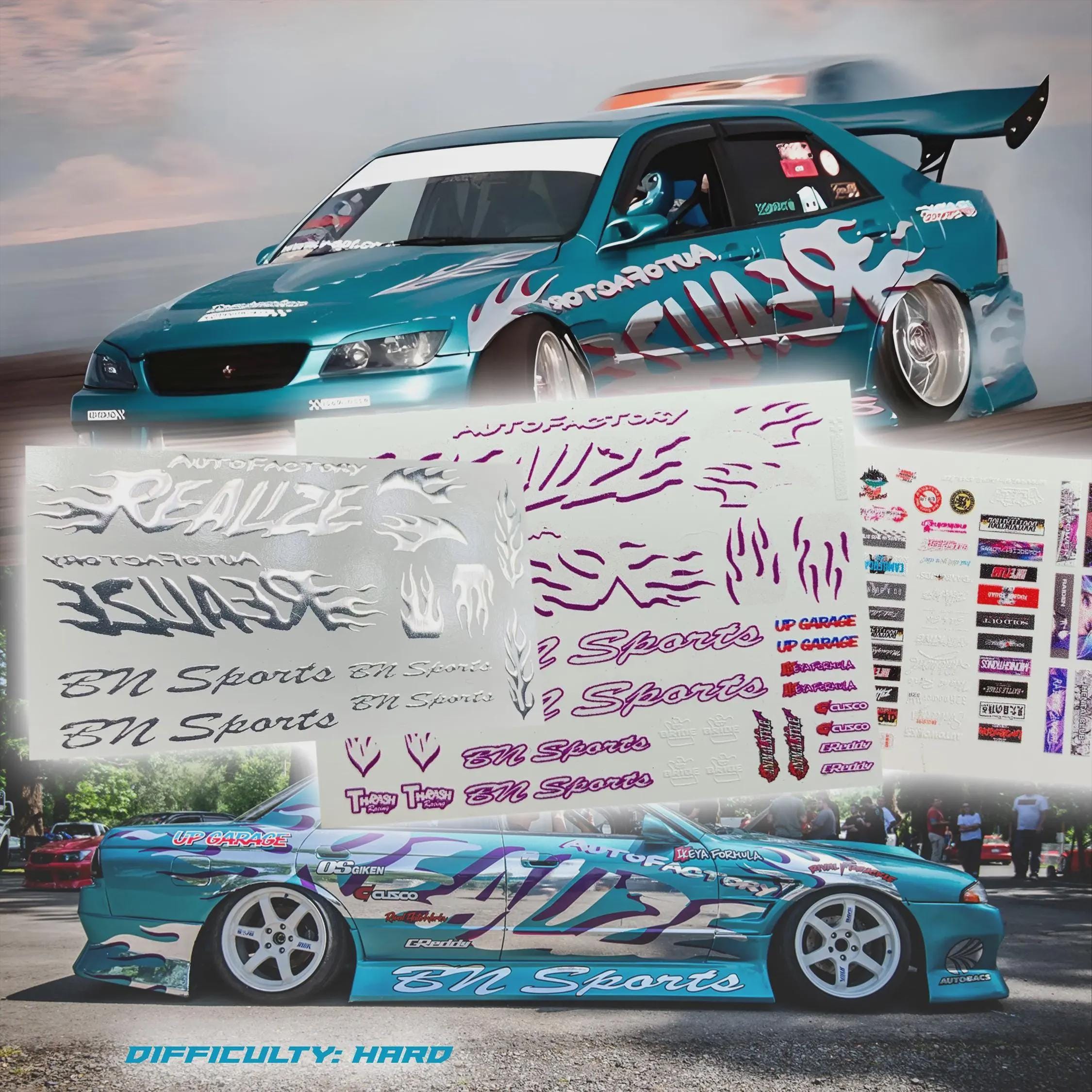 Drift car stickers - Etsy 日本