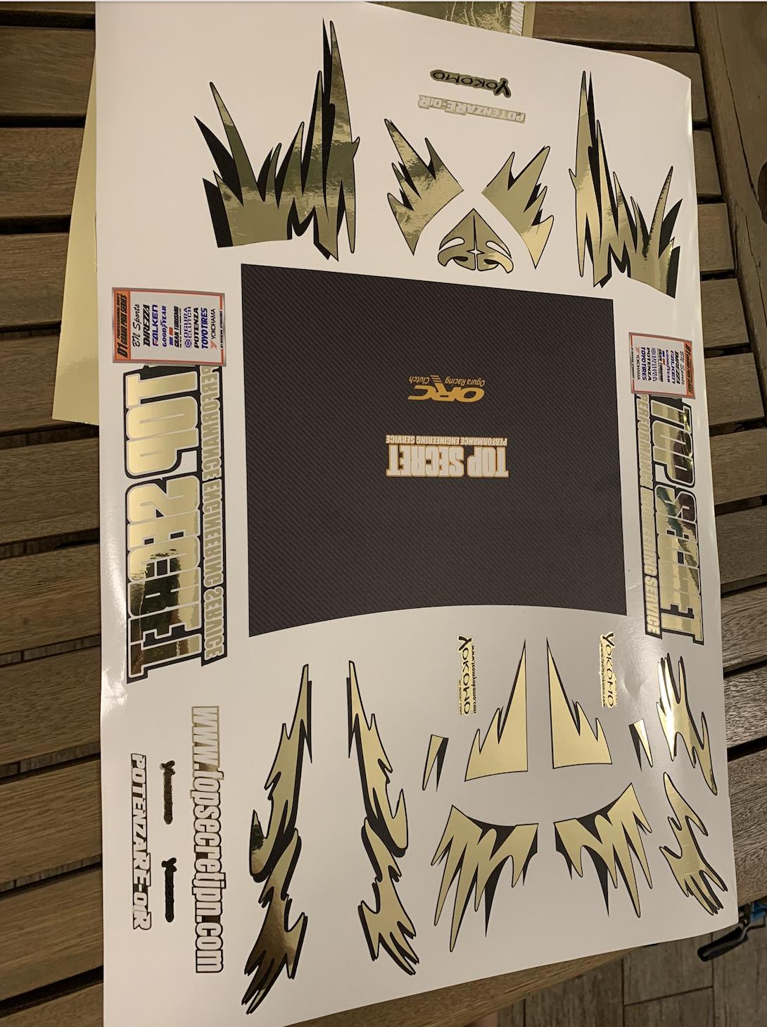 Top Secret Silvia S15 Livery | White Toner/chromed Waterslide