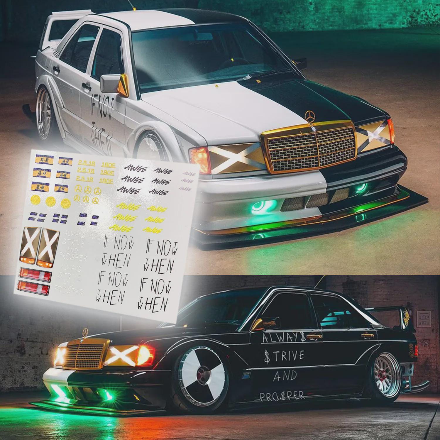 1/64 1/24 and 1/10 Asap Rocky Need for Speed Mercedes 190e | Waterslide ...
