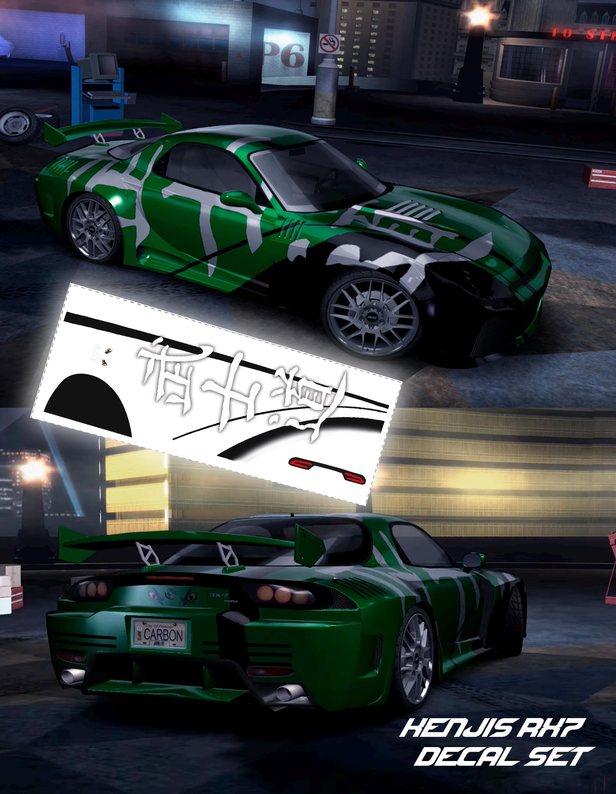 Kenji's Mazda RX7 NFS Carbon Decals | 1/64 1/24 Scale - Etsy Ireland