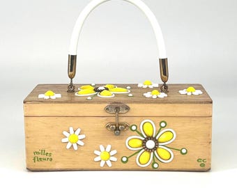Enid Collins of Texas “milles fleurs” box bag