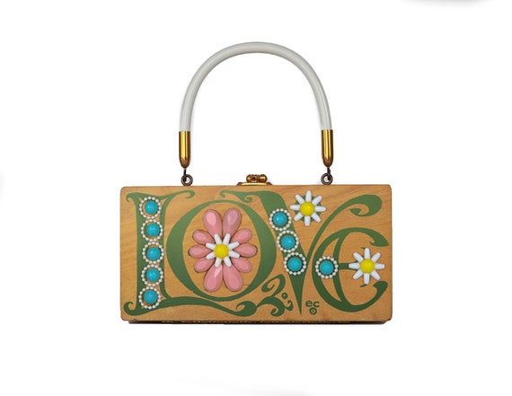 Enid Collins of Texas 1970 "LOVE" box bag
