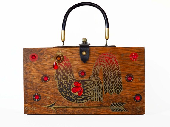Enid Collins of Texas 1965 "COCK" box bag